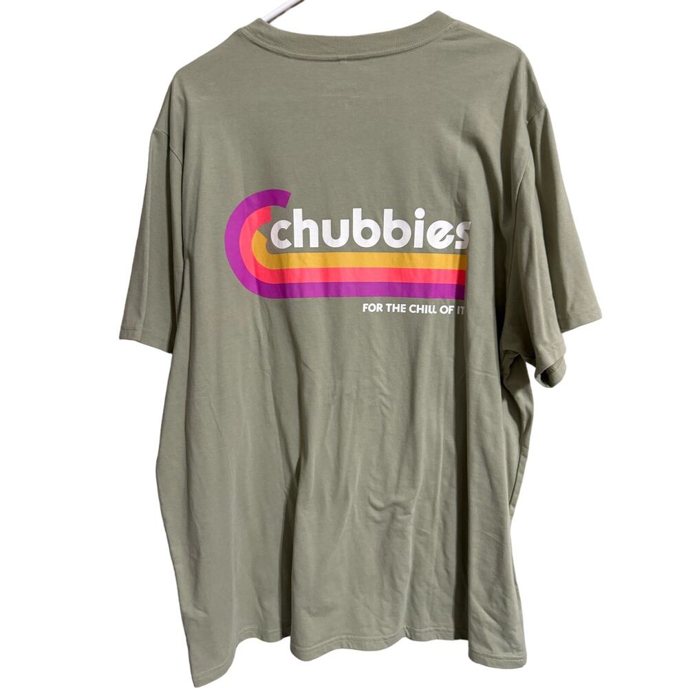 Chubbies Olive Green Retro Tee XXL